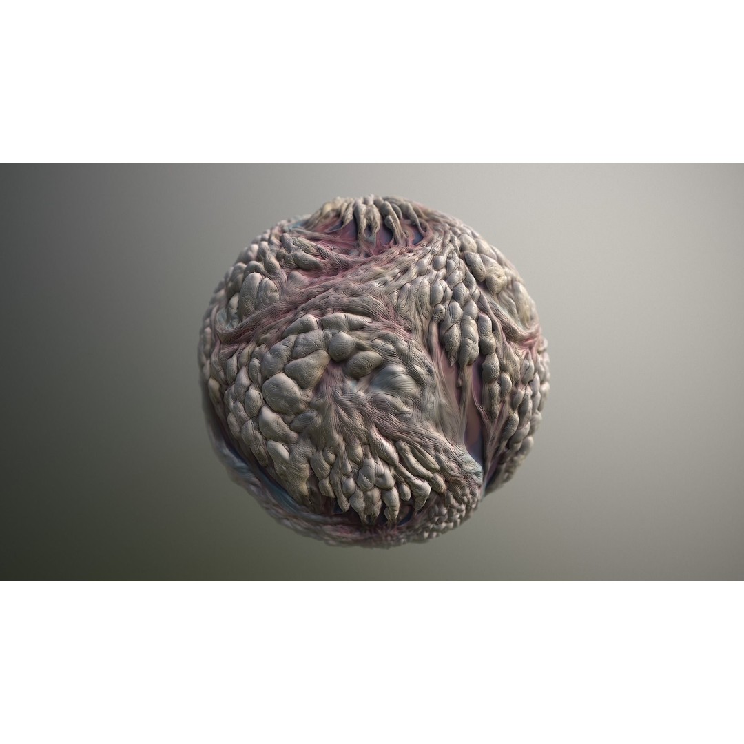 Skin Monster 3D Model – Seamless PBR Texture Pack for Game Assets - View 16