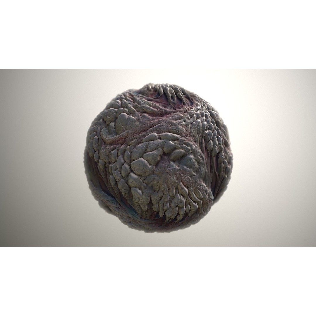 Skin Monster 3D Model – Seamless PBR Texture Pack for Game Assets - View 19