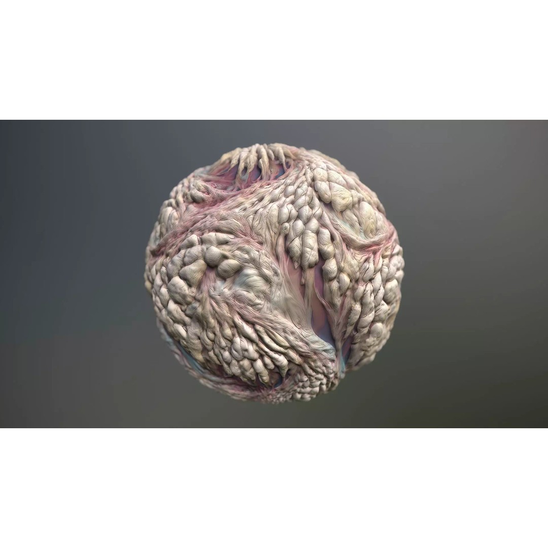 Skin Monster 3D Model – Seamless PBR Texture Pack for Game Assets - View 2