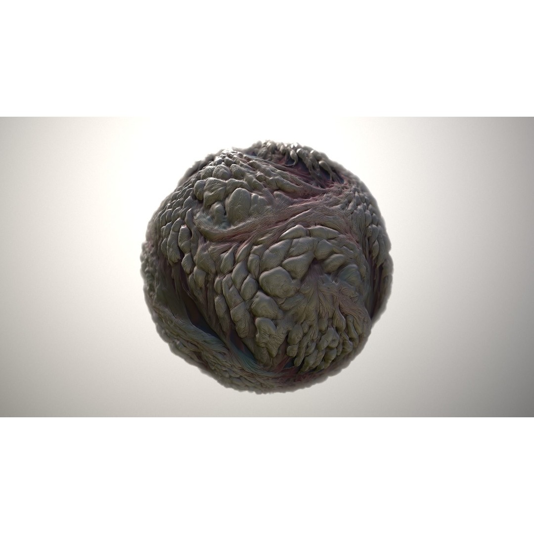 Skin Monster 3D Model – Seamless PBR Texture Pack for Game Assets - View 3