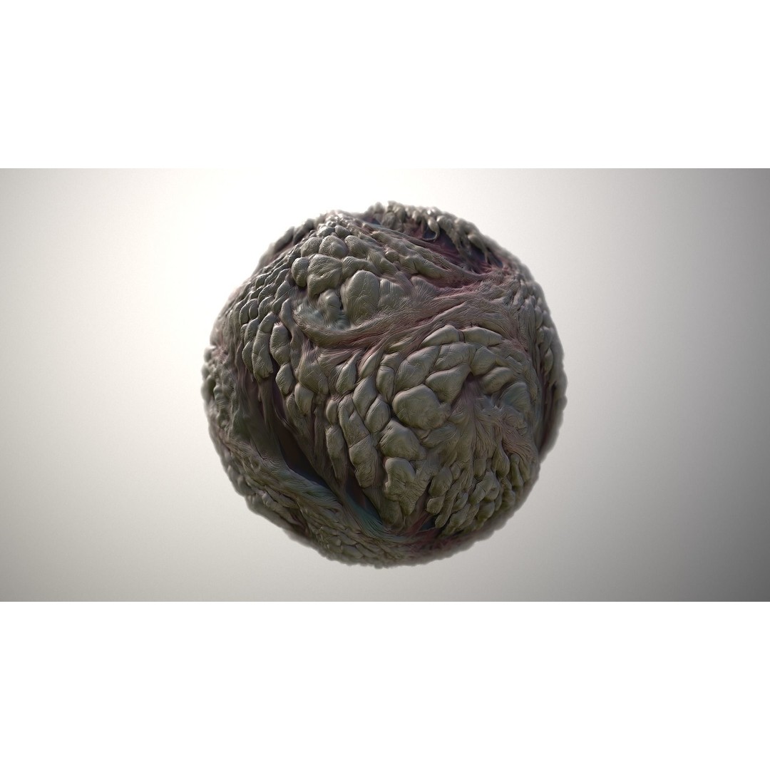 Skin Monster 3D Model – Seamless PBR Texture Pack for Game Assets - View 4