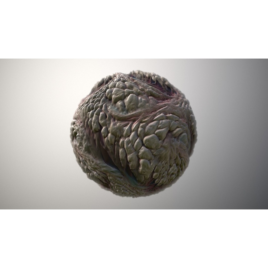 Skin Monster 3D Model – Seamless PBR Texture Pack for Game Assets - View 5