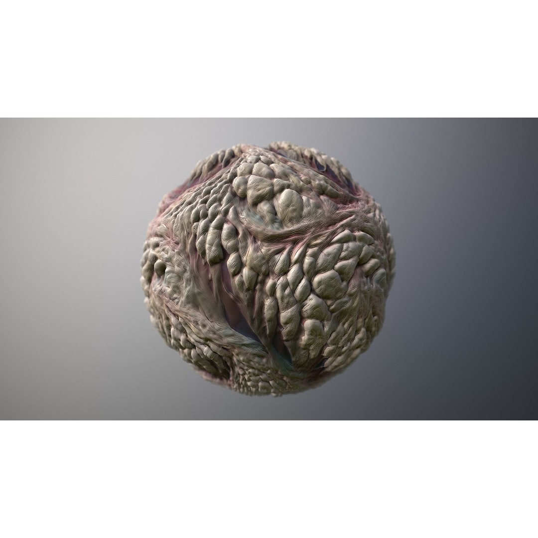Skin Monster 3D Model – Seamless PBR Texture Pack for Game Assets - View 7