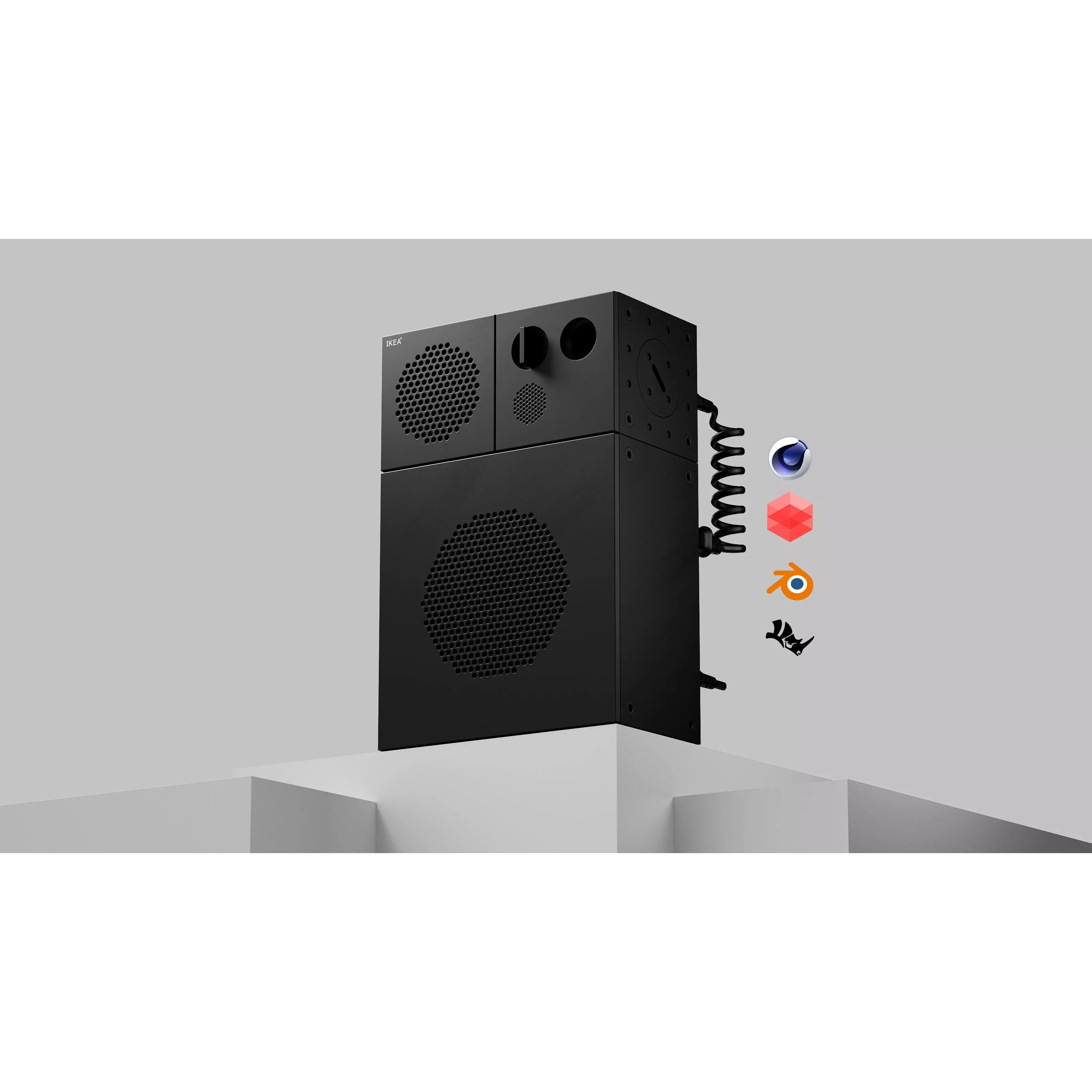 IKEA x Teenage Engineering - High-Quality 3D Model - View 2