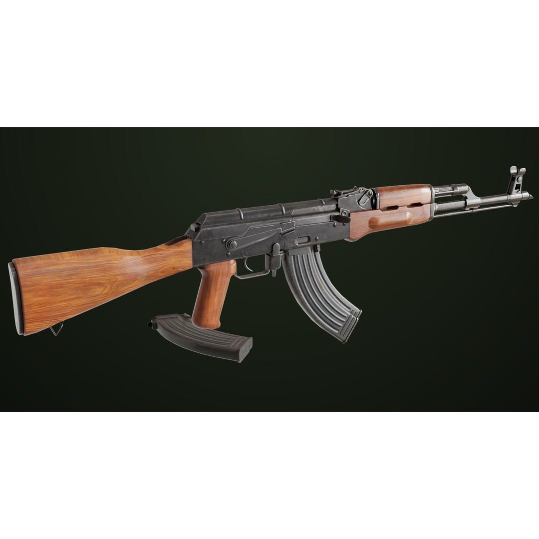 Light Machine Gun 3D Model – Low Poly PBR Game Asset, FBX - View 16