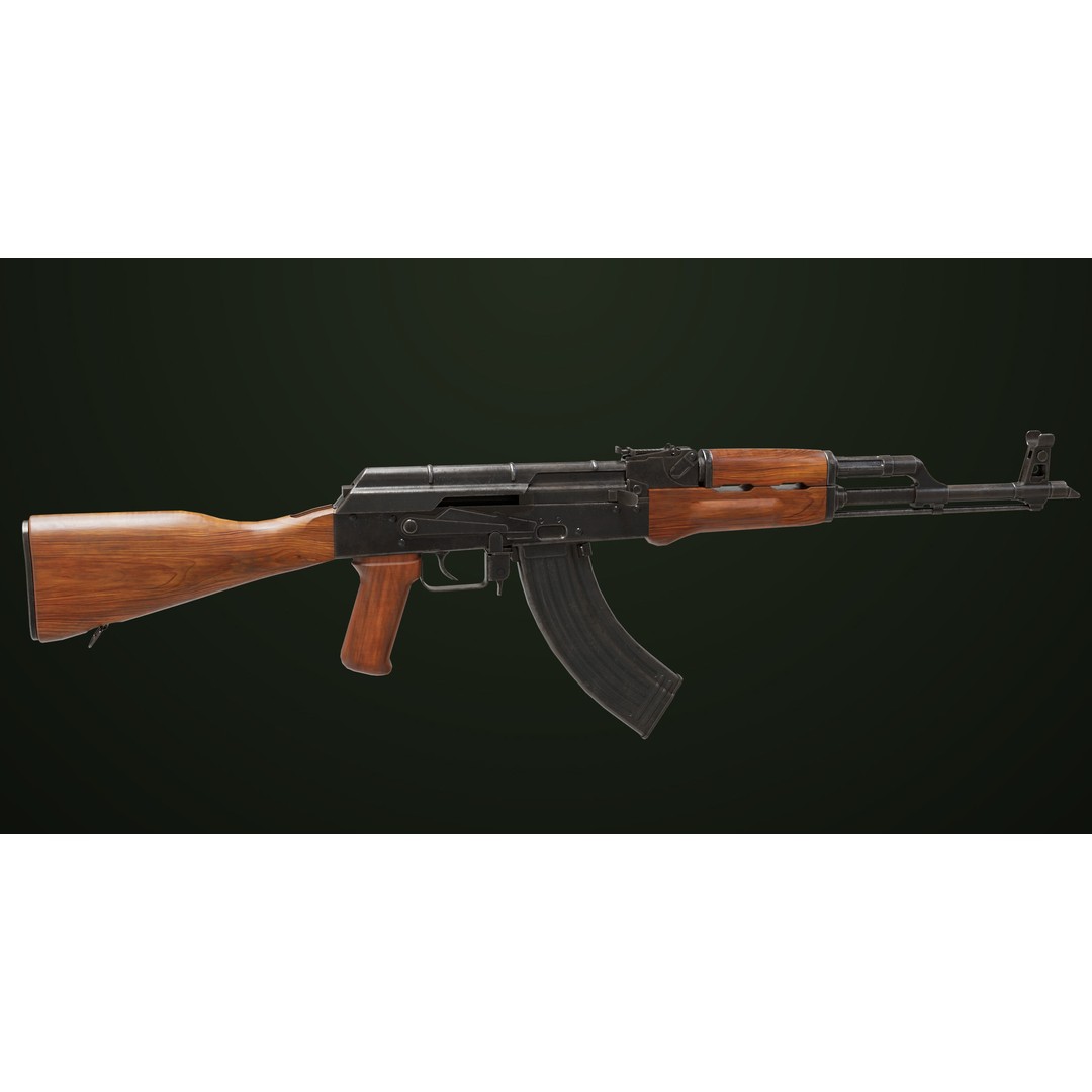 Light Machine Gun 3D Model – Low Poly PBR Game Asset, FBX - View 28