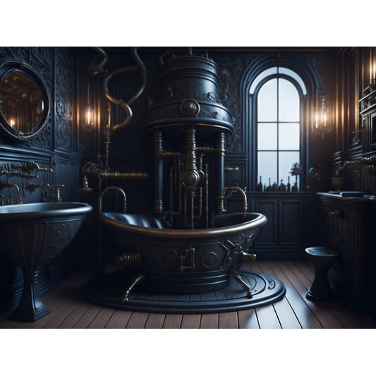 Steampunk Backdrop Images Texture 3D Model – 22 High-Res Digital Images, PBR - View 13