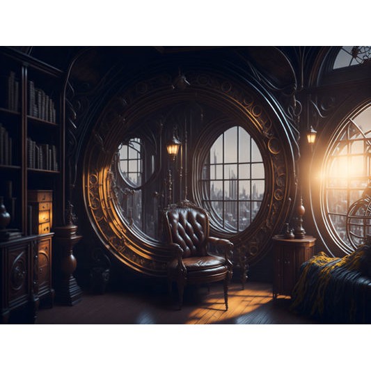 Steampunk Backdrop Images Texture 3D Model – 22 High-Res Digital Images, PBR - View 3