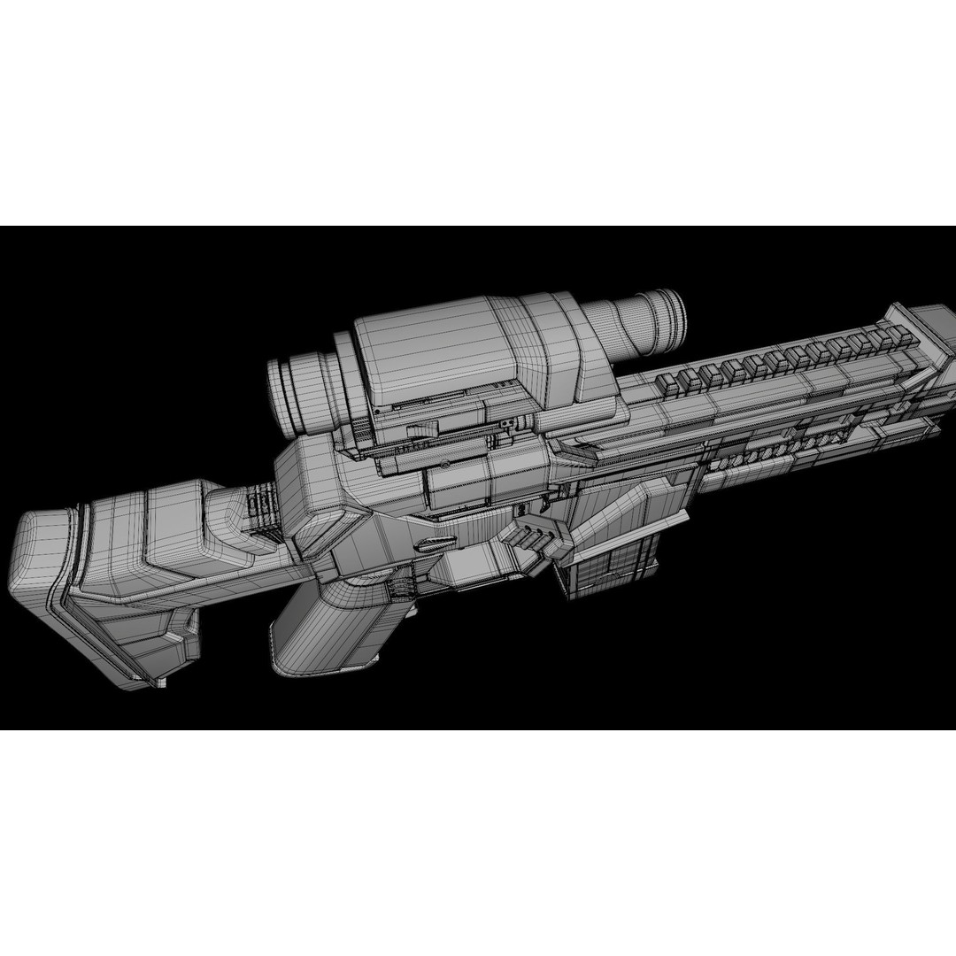 Assault Rifle 3D Model – Low Poly Game-Ready Asset, FBX, PBR Textures - View 21