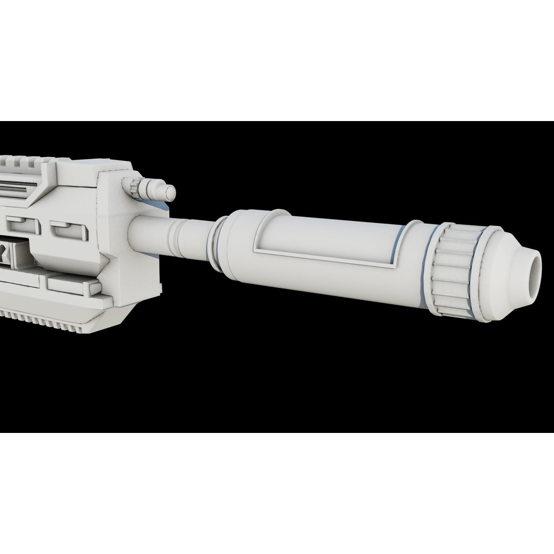 Assault Rifle 3D Model – Low Poly Game-Ready Asset, FBX, PBR Textures - View 31