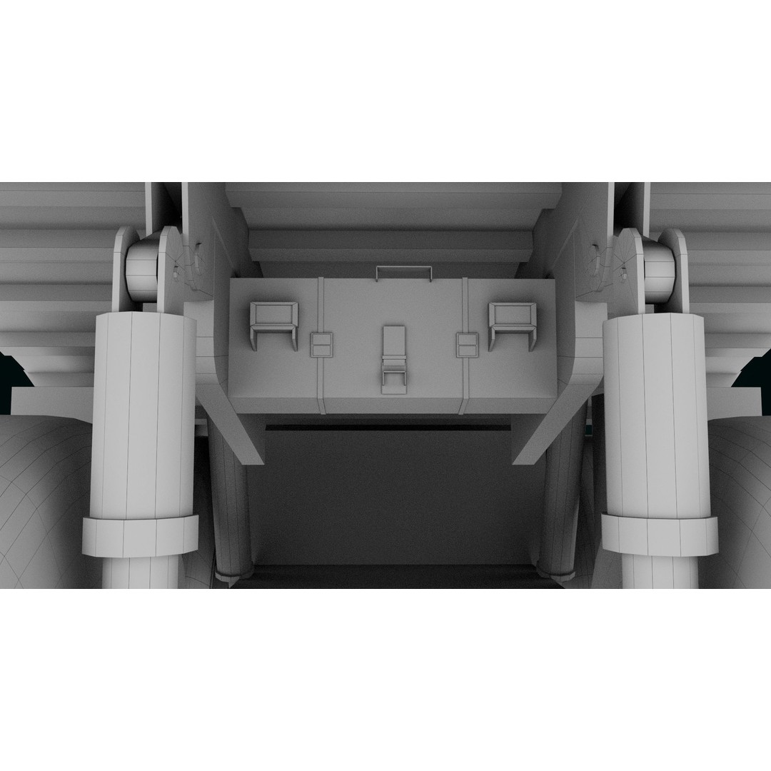 Dirty Mining Truck 3D Model – Rigged Low Poly Game Asset, FBX - View 44