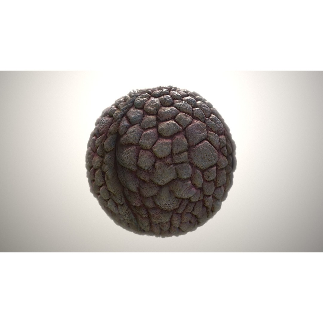 Monster Skin 3D Model – Seamless PBR Texture, Game Ready