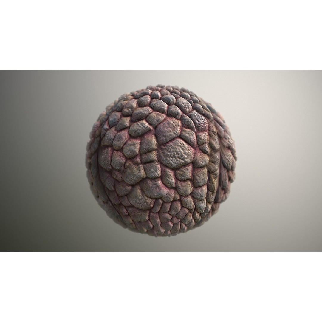 Monster Skin 3D Model – Seamless PBR Texture, Game Ready - View 17