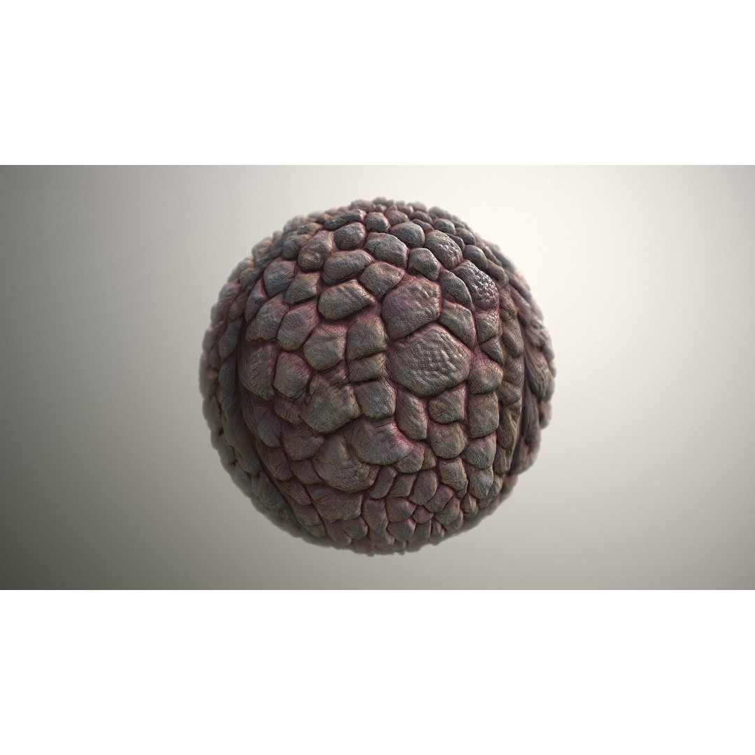 Monster Skin 3D Model – Seamless PBR Texture, Game Ready - View 18