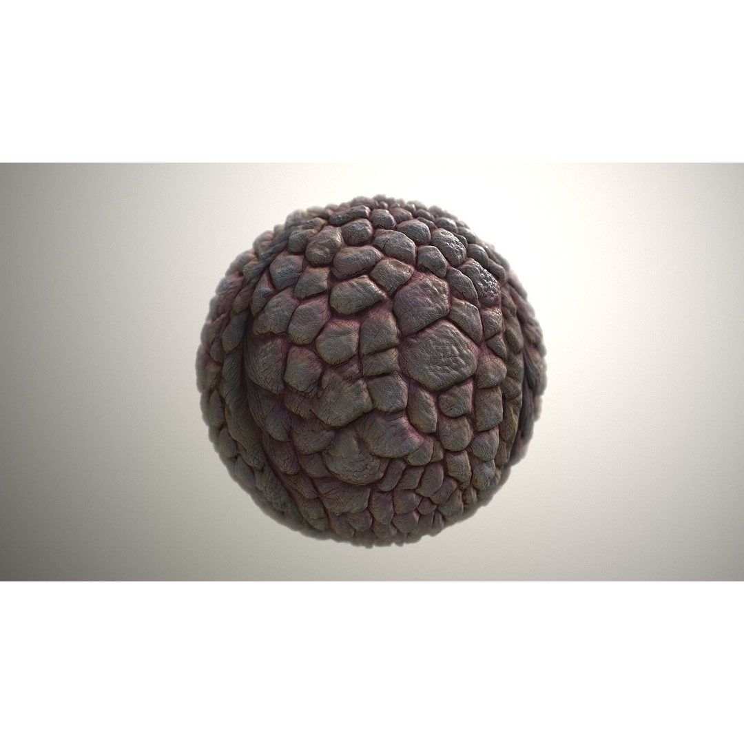 Monster Skin 3D Model – Seamless PBR Texture, Game Ready - View 19