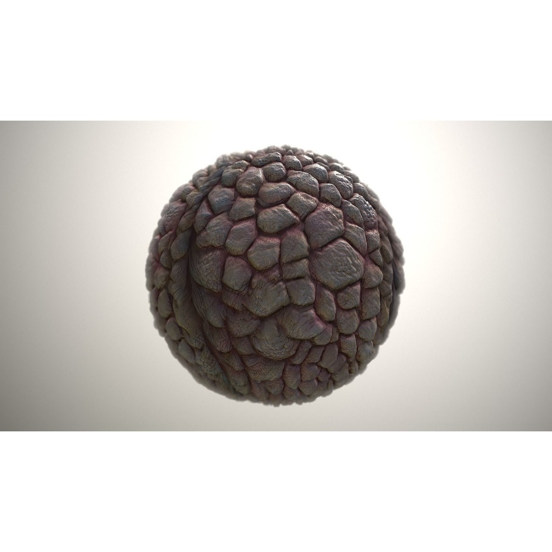 Monster Skin 3D Model – Seamless PBR Texture, Game Ready - View 20