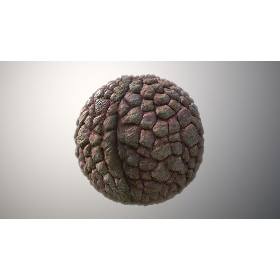 Monster Skin 3D Model – Seamless PBR Texture, Game Ready - View 5
