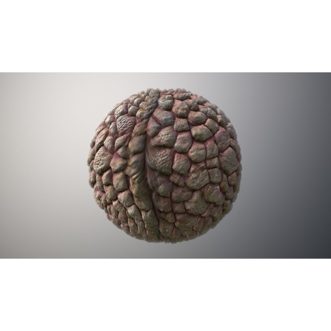 Monster Skin 3D Model – Seamless PBR Texture, Game Ready - View 6