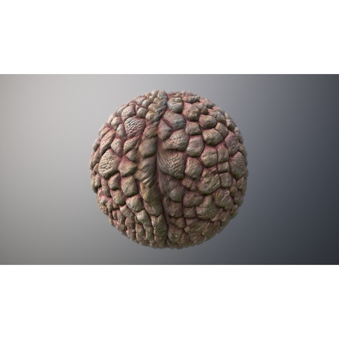 Monster Skin 3D Model – Seamless PBR Texture, Game Ready - View 7