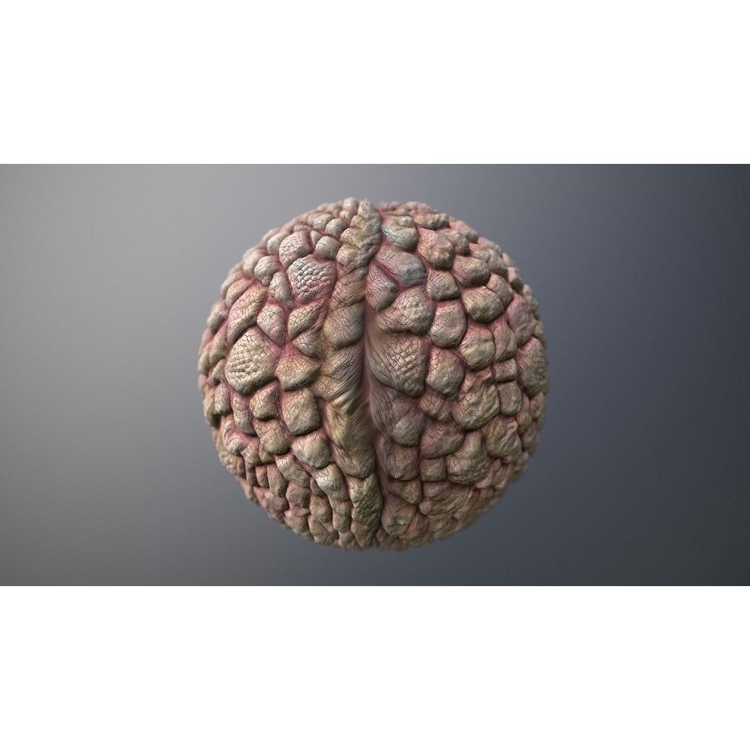 Monster Skin 3D Model – Seamless PBR Texture, Game Ready - View 8