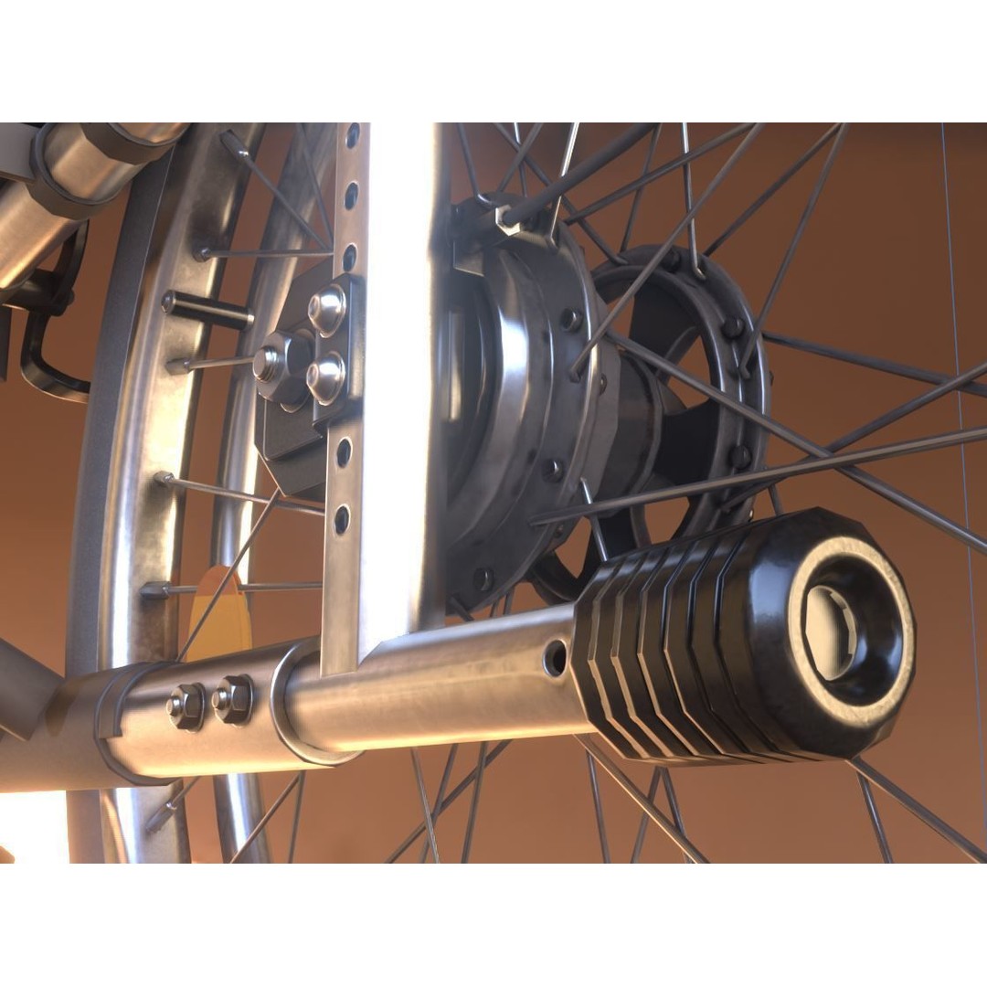 Wheelchair 3D Model – Low Poly PBR Textured Game Asset, FBX & OBJ - View 12
