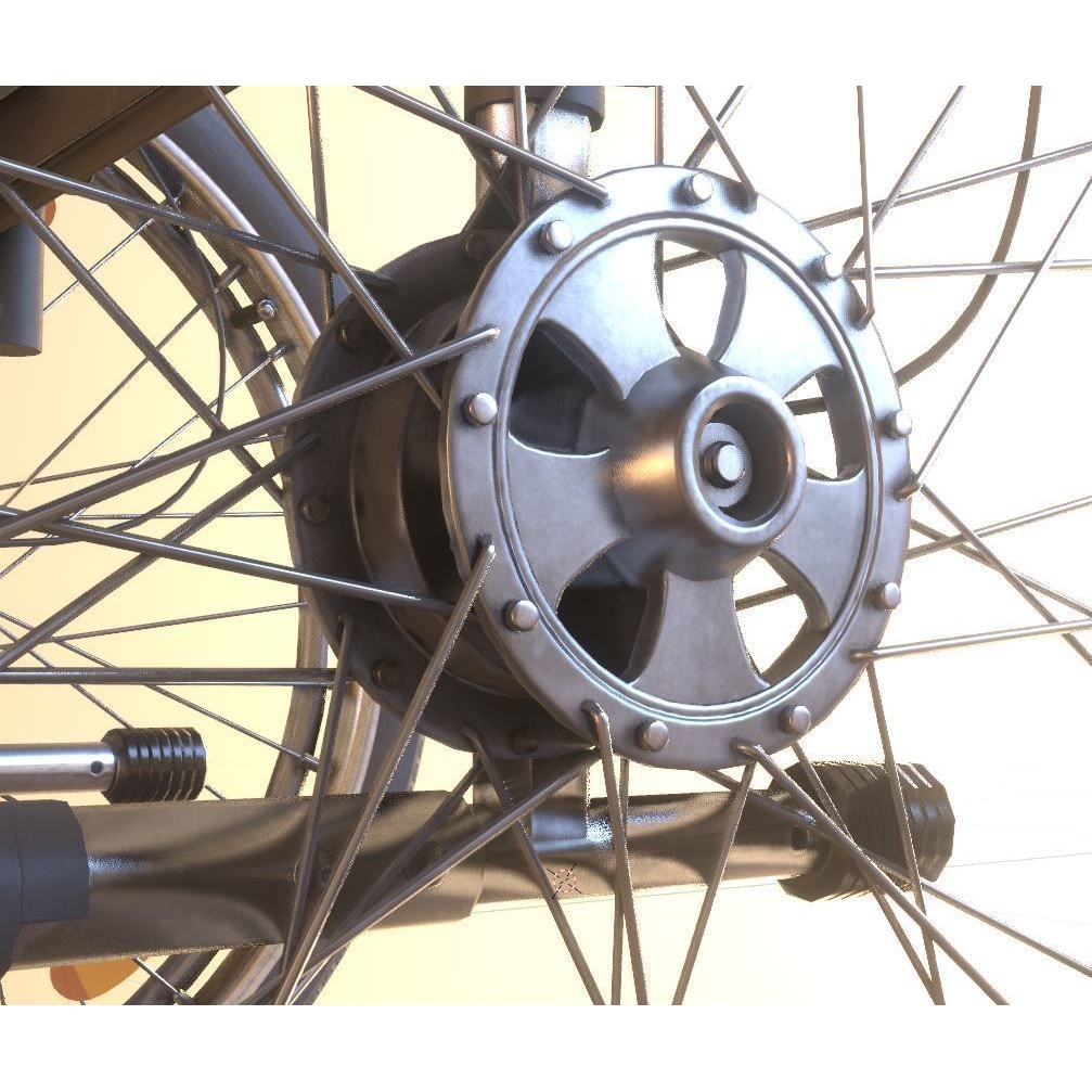 Wheelchair 3D Model – Low Poly PBR Textured Game Asset, FBX & OBJ - View 7