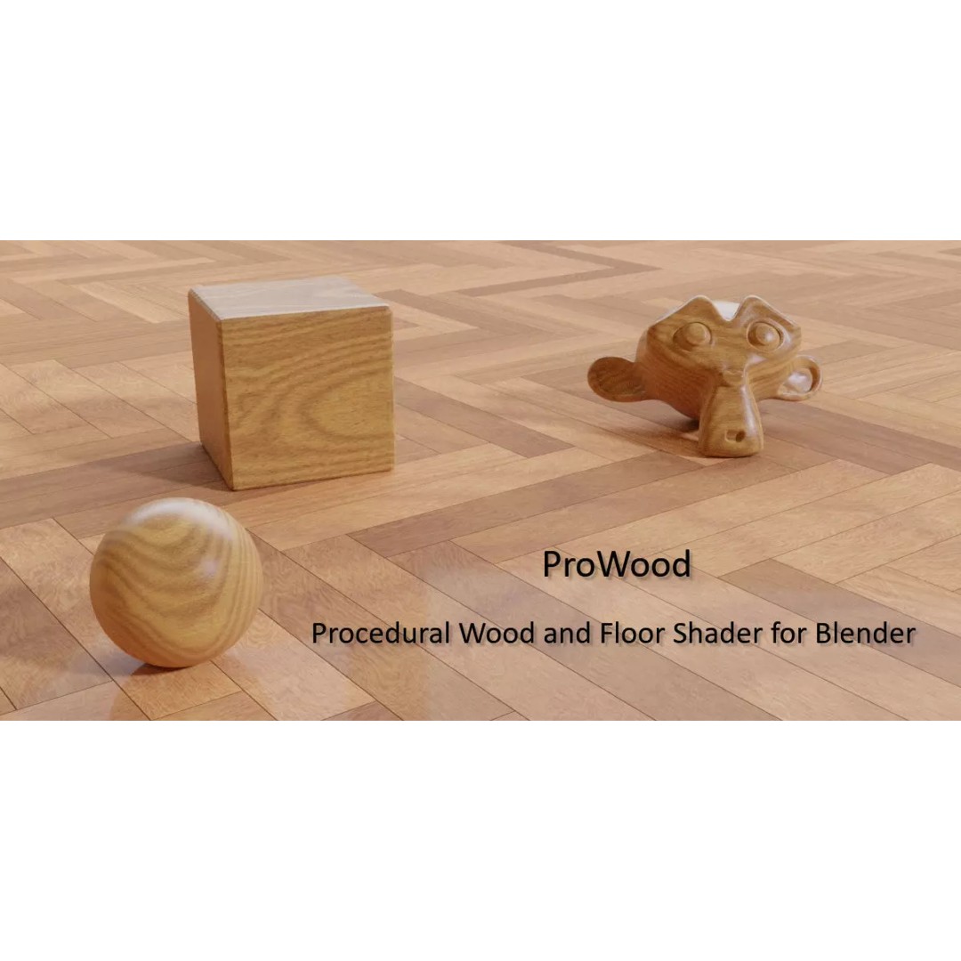 ProWood 3D Model – Procedural Wood Shader Pack for Blender - View 2