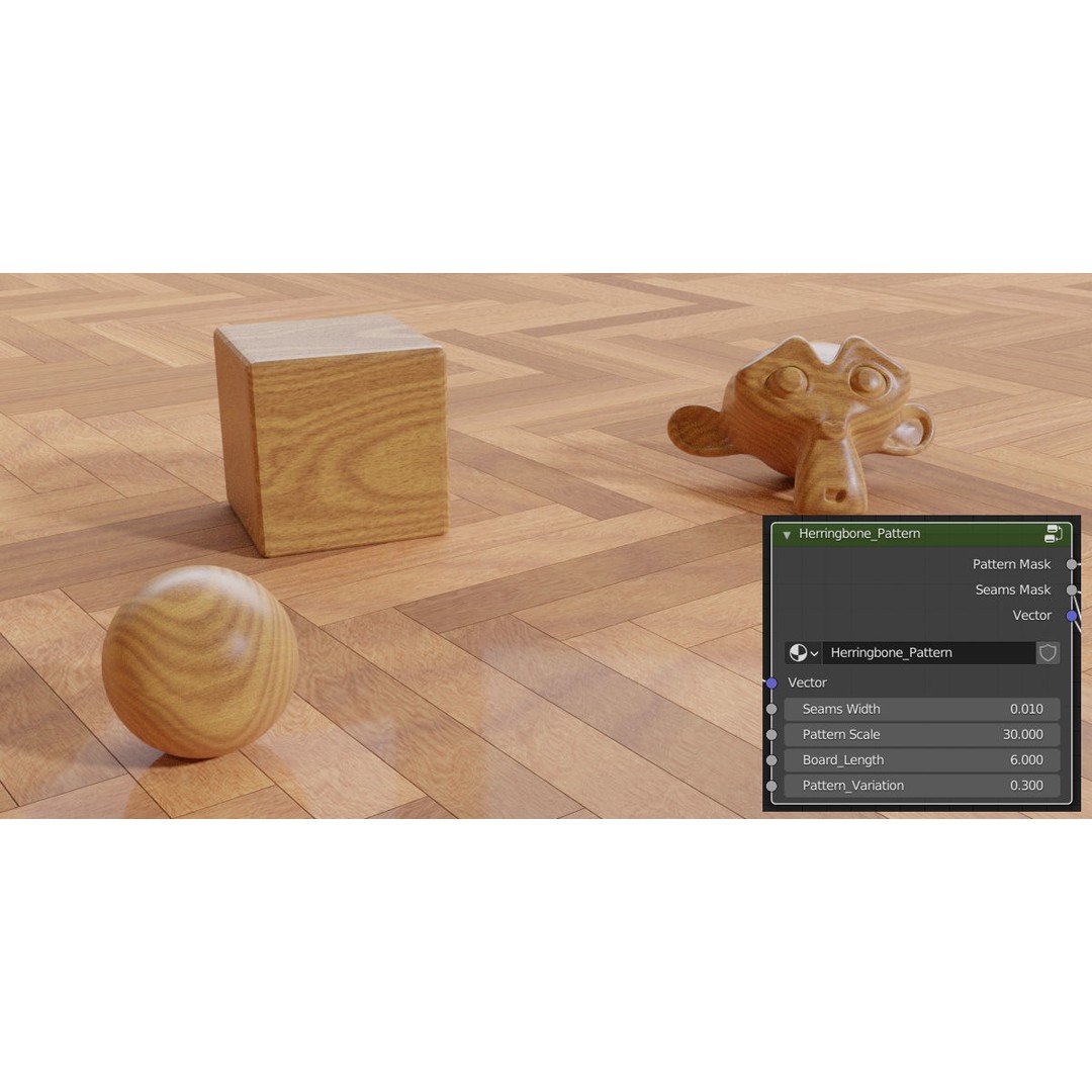 ProWood 3D Model – Procedural Wood Shader Pack for Blender - View 6