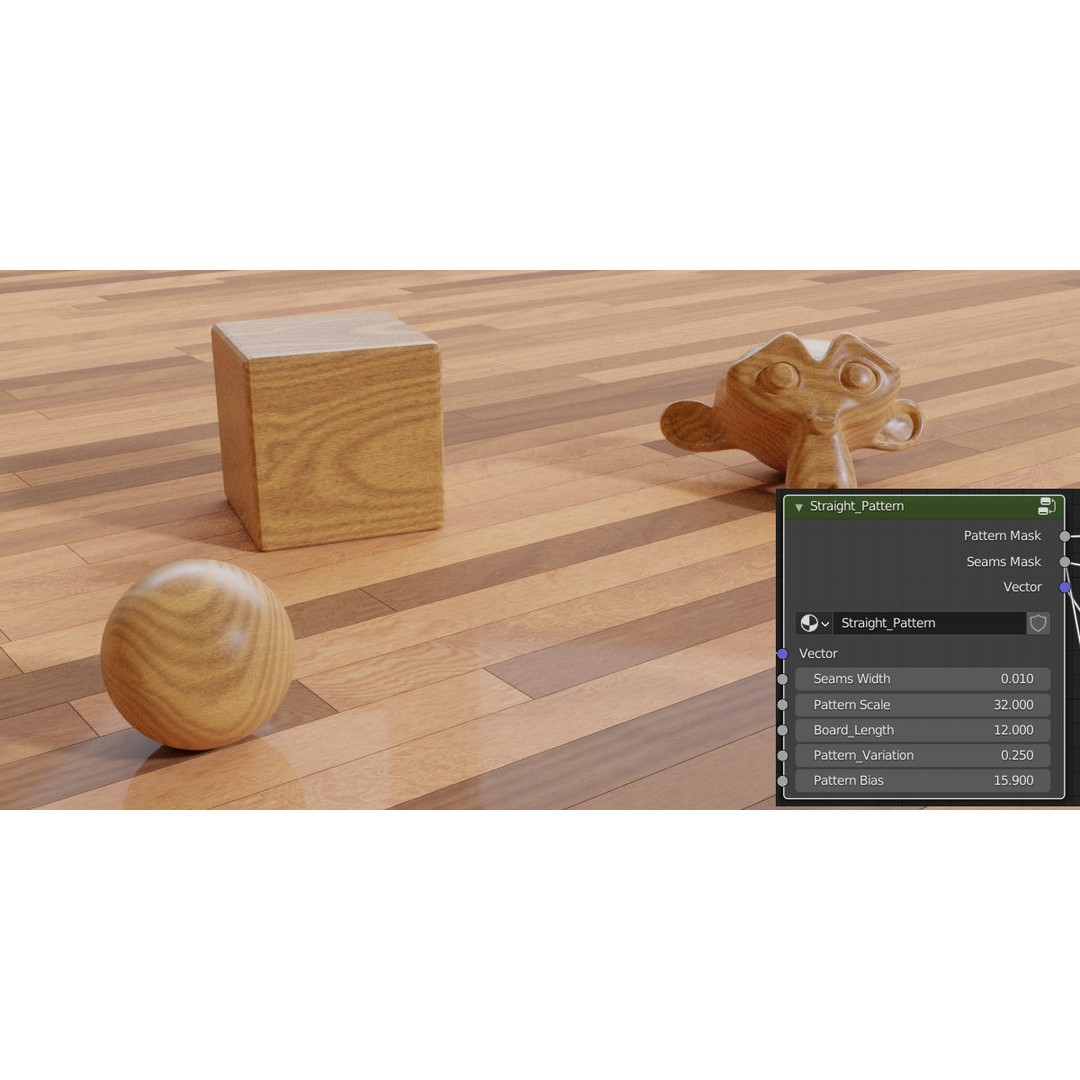 ProWood 3D Model – Procedural Wood Shader Pack for Blender - View 7