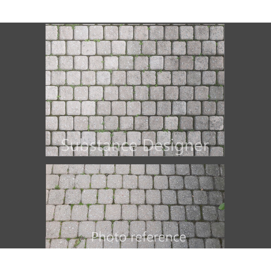 Cobblestones 3D Model – PBR Textures, Substance Designer Graph, 4K - View 11