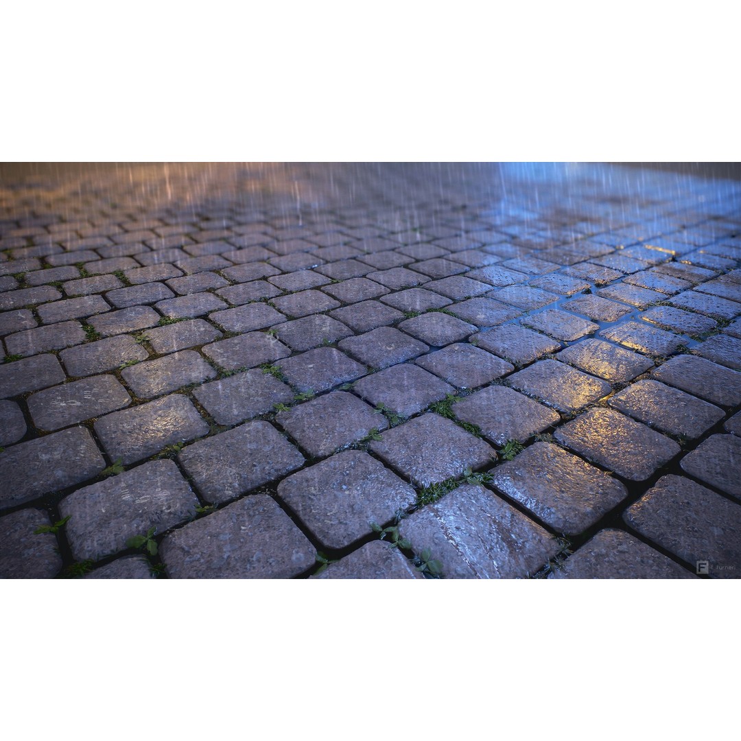 Cobblestones 3D Model – PBR Textures, Substance Designer Graph, 4K - View 5