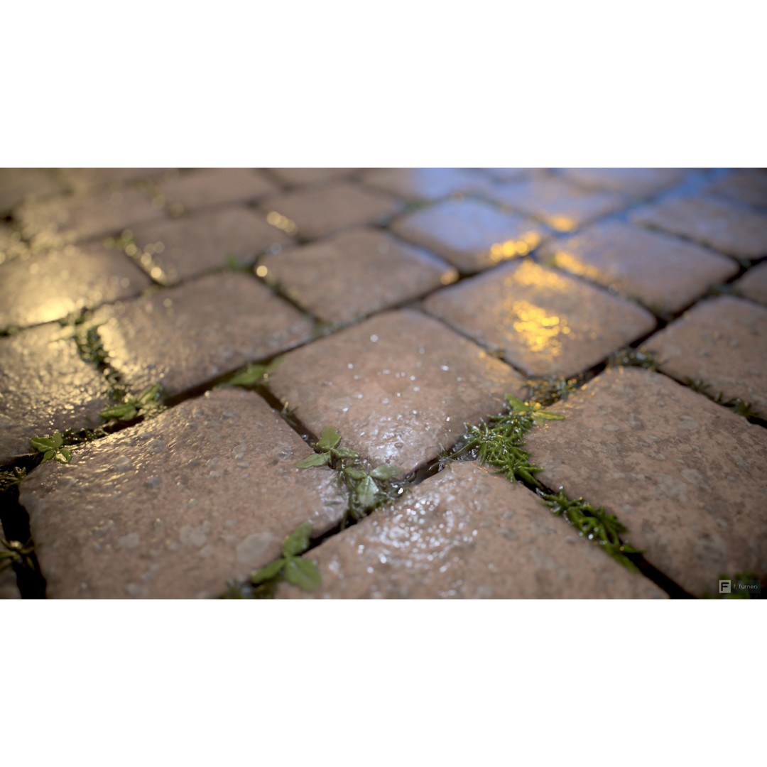 Cobblestones 3D Model – PBR Textures, Substance Designer Graph, 4K - View 6