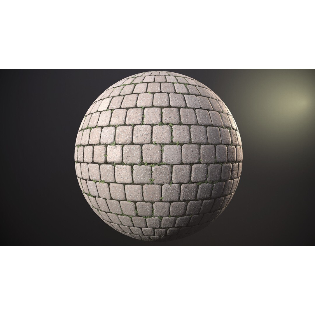 Cobblestones 3D Model – PBR Textures, Substance Designer Graph, 4K - View 8