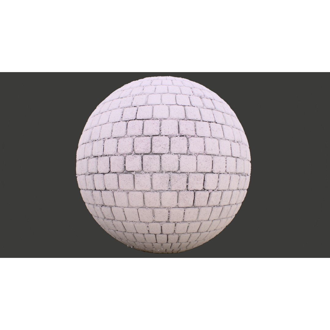 Cobblestones 3D Model – PBR Textures, Substance Designer Graph, 4K - View 9