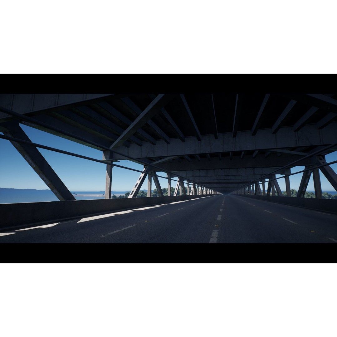 Oakland Bay Bridge 3D Model – Low Poly PBR Game Asset, FBX - View 10