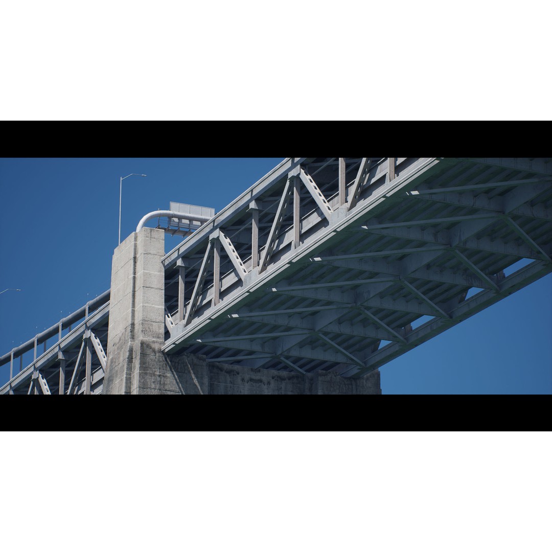 Oakland Bay Bridge 3D Model – Low Poly PBR Game Asset, FBX - View 11