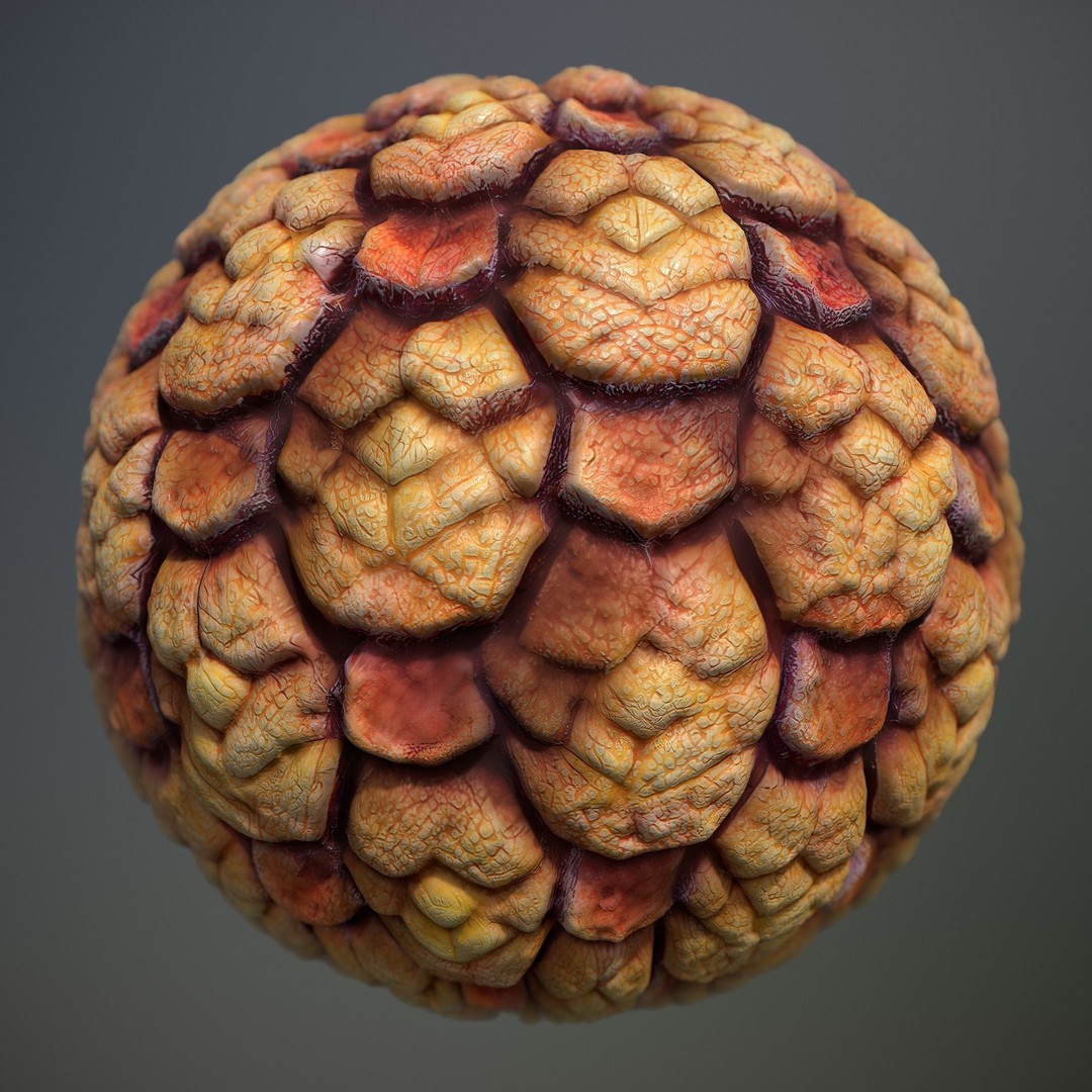 Alien Skin 3D Model – Seamless PBR Texture Pack for Games