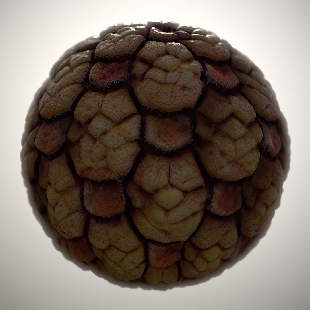 Alien Skin 3D Model – Seamless PBR Texture Pack for Games - View 10