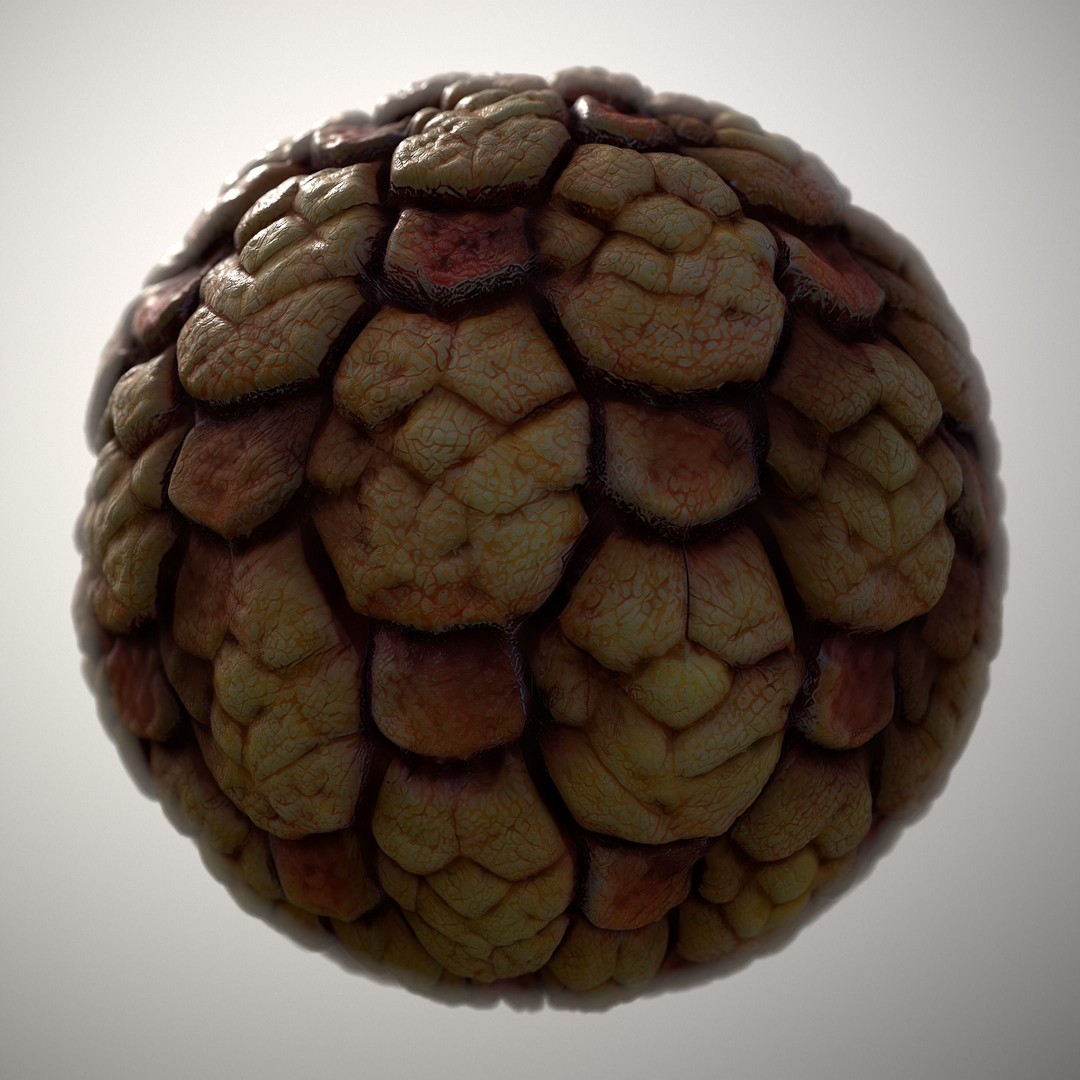 Alien Skin 3D Model – Seamless PBR Texture Pack for Games - View 12