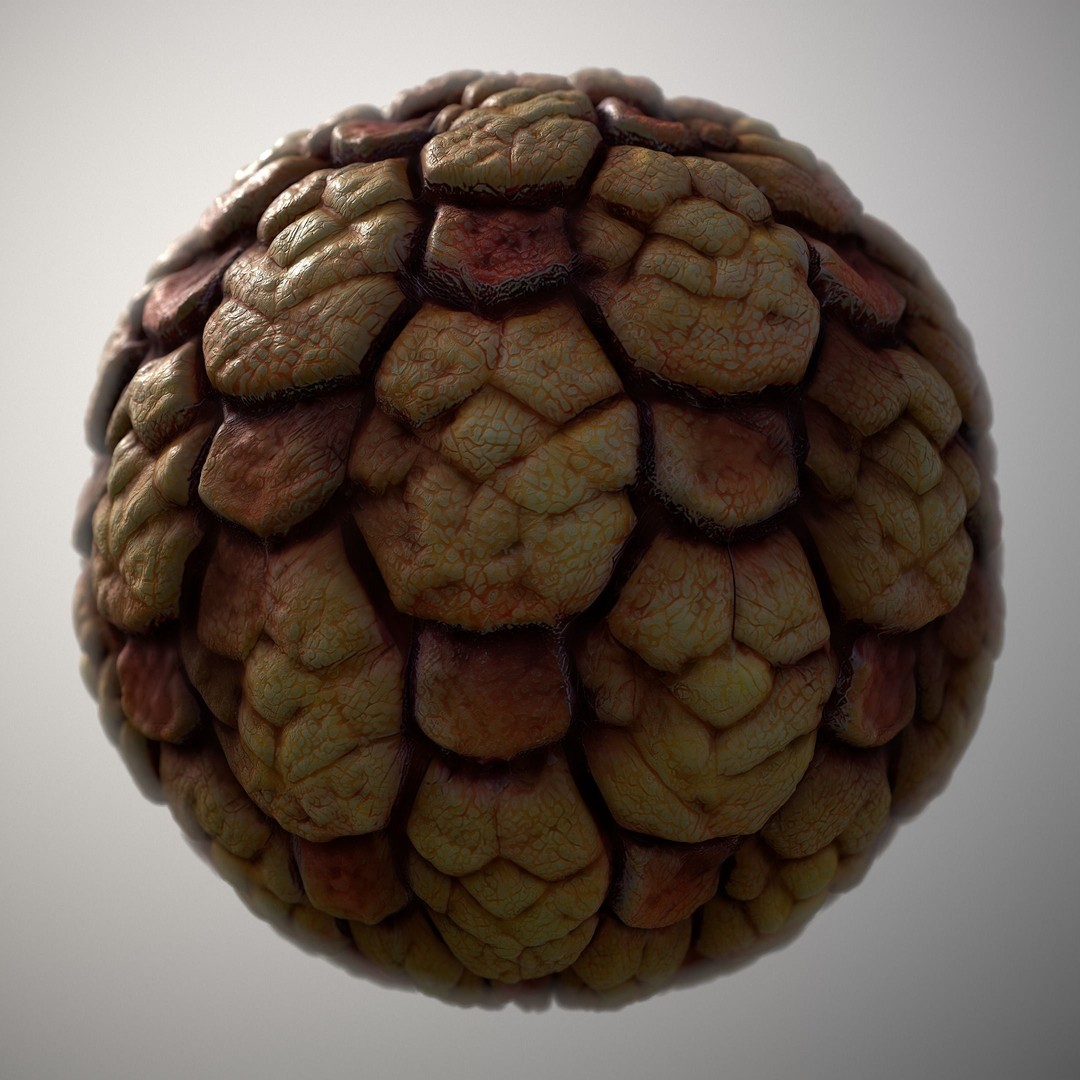 Alien Skin 3D Model – Seamless PBR Texture Pack for Games - View 13