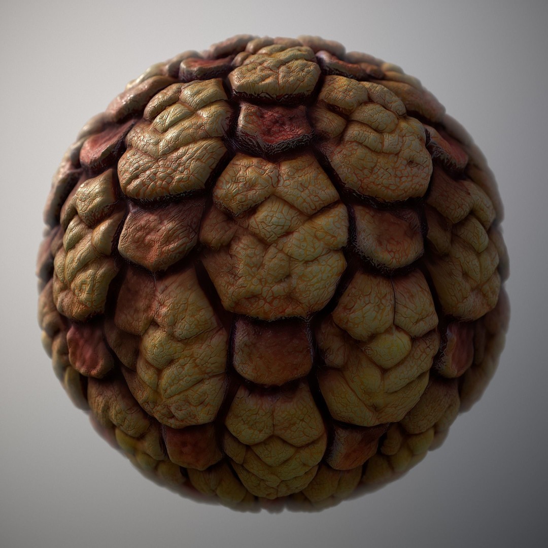 Alien Skin 3D Model – Seamless PBR Texture Pack for Games - View 14