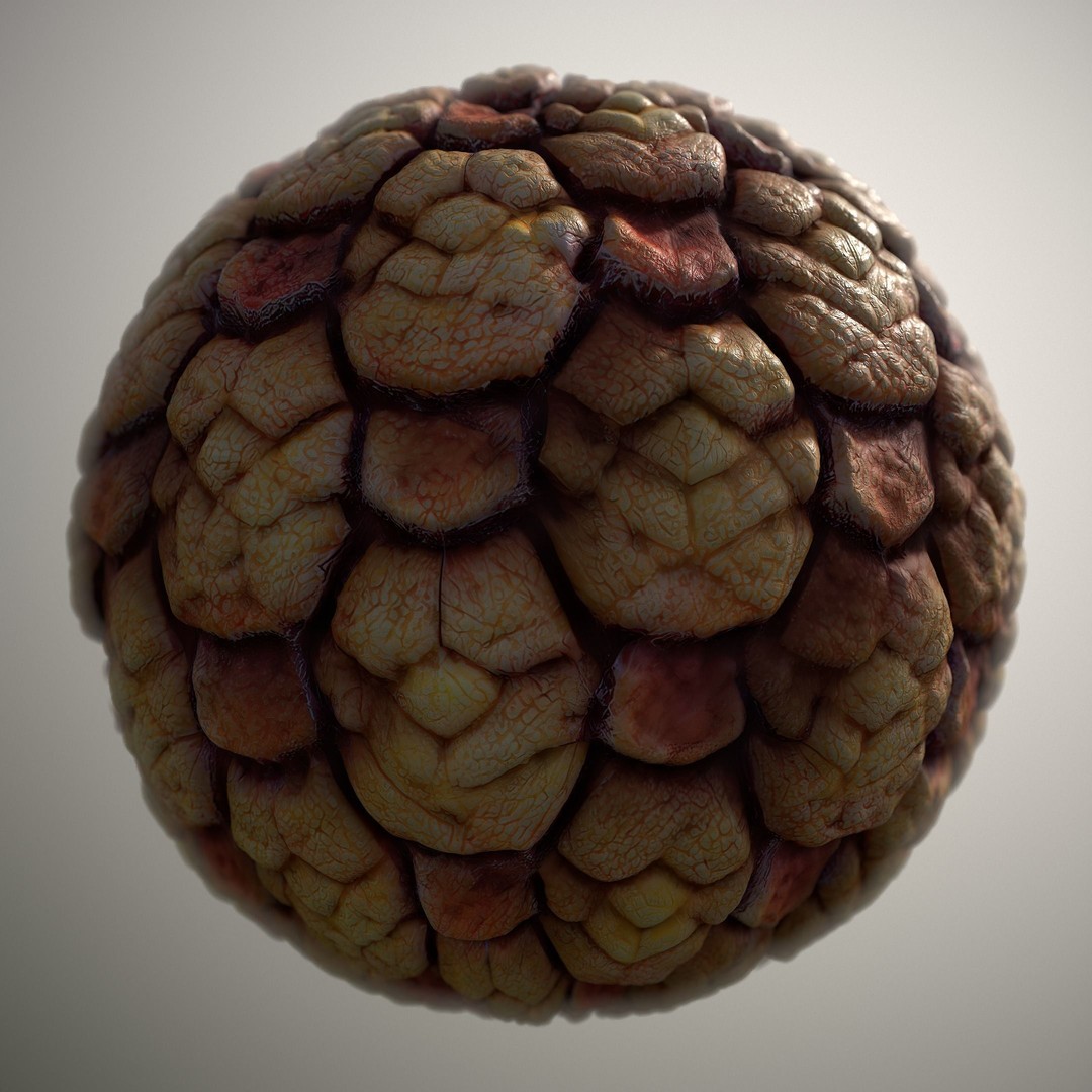 Alien Skin 3D Model – Seamless PBR Texture Pack for Games - View 7