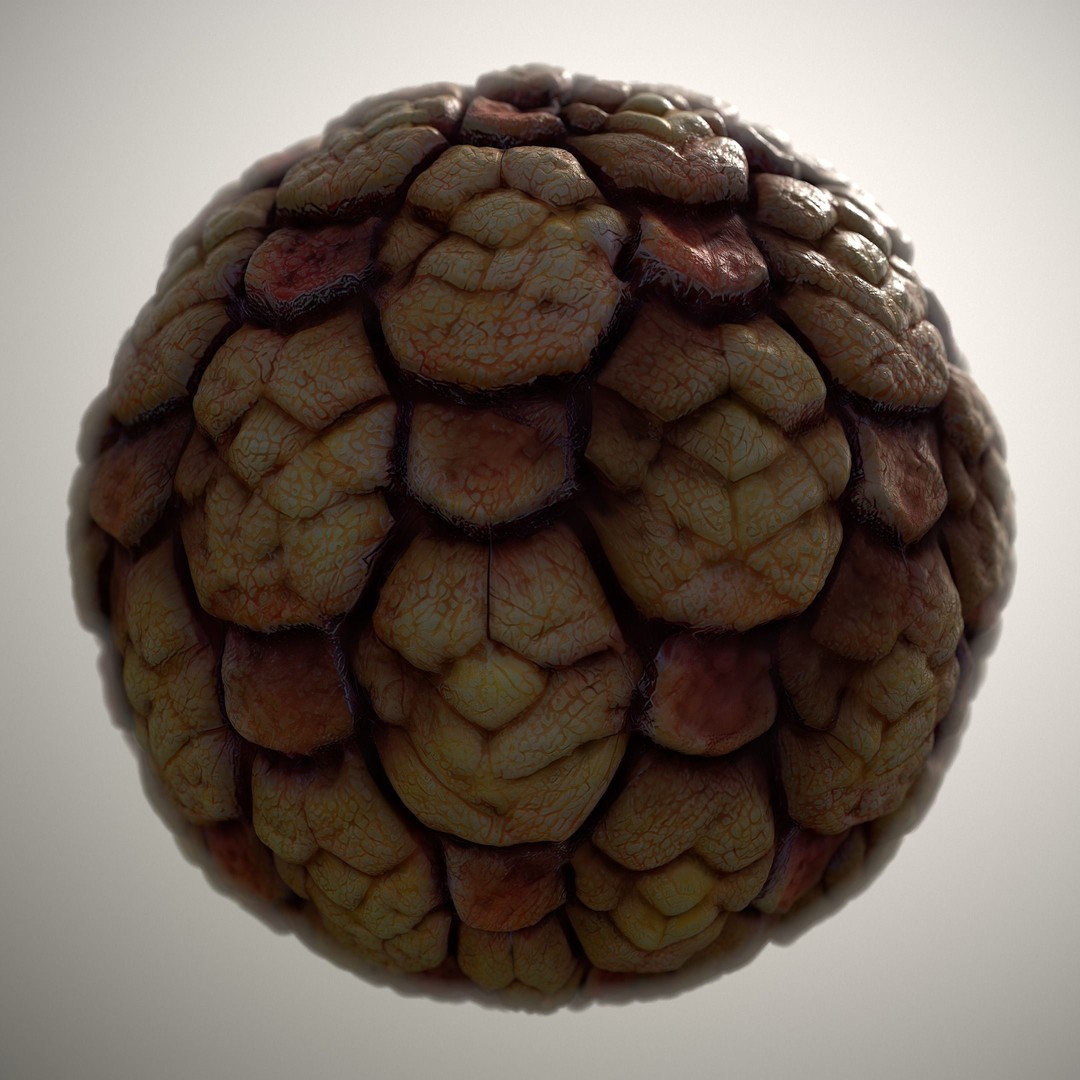 Alien Skin 3D Model – Seamless PBR Texture Pack for Games - View 8