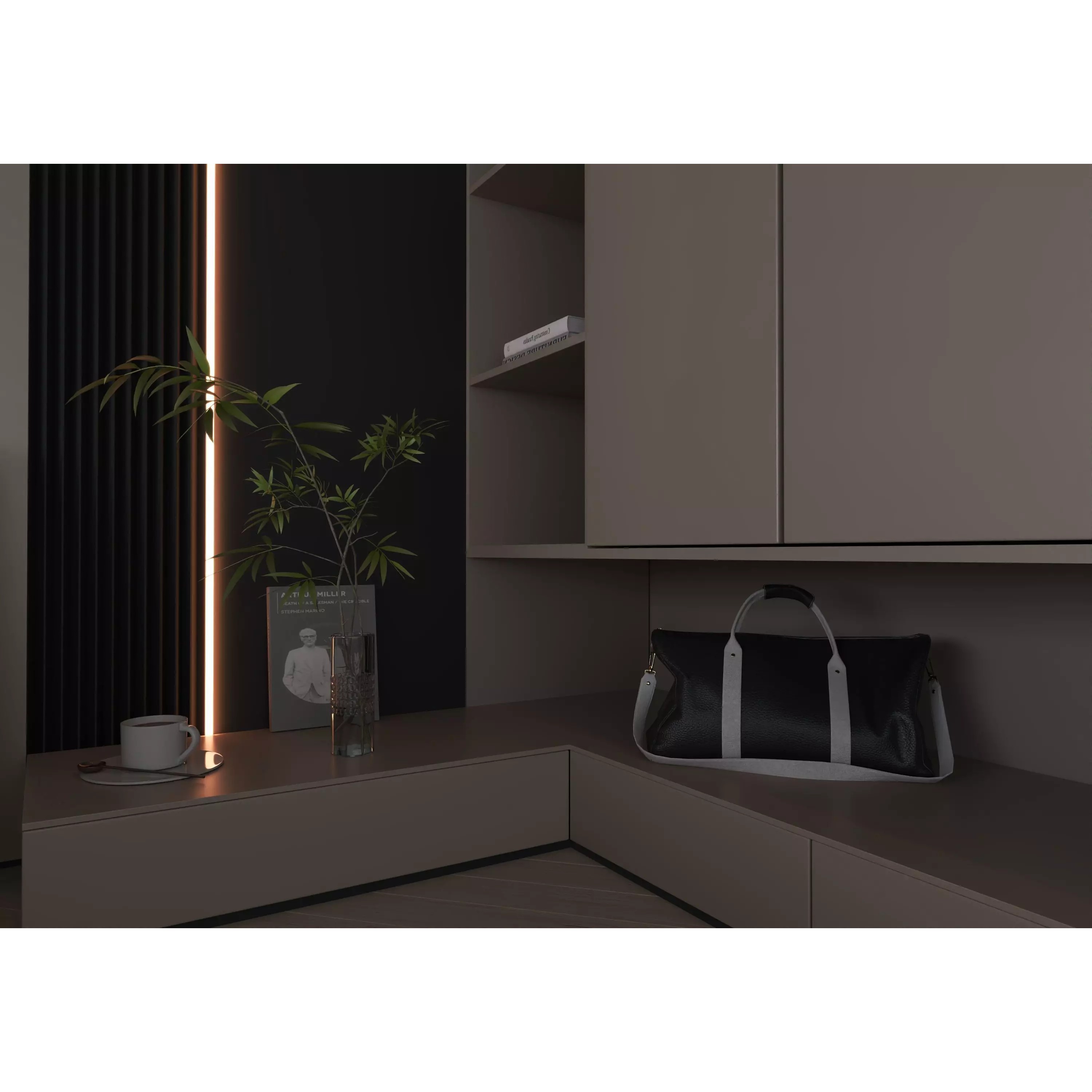 Bedroom Interior 07 - Modern 3D Model - View 10