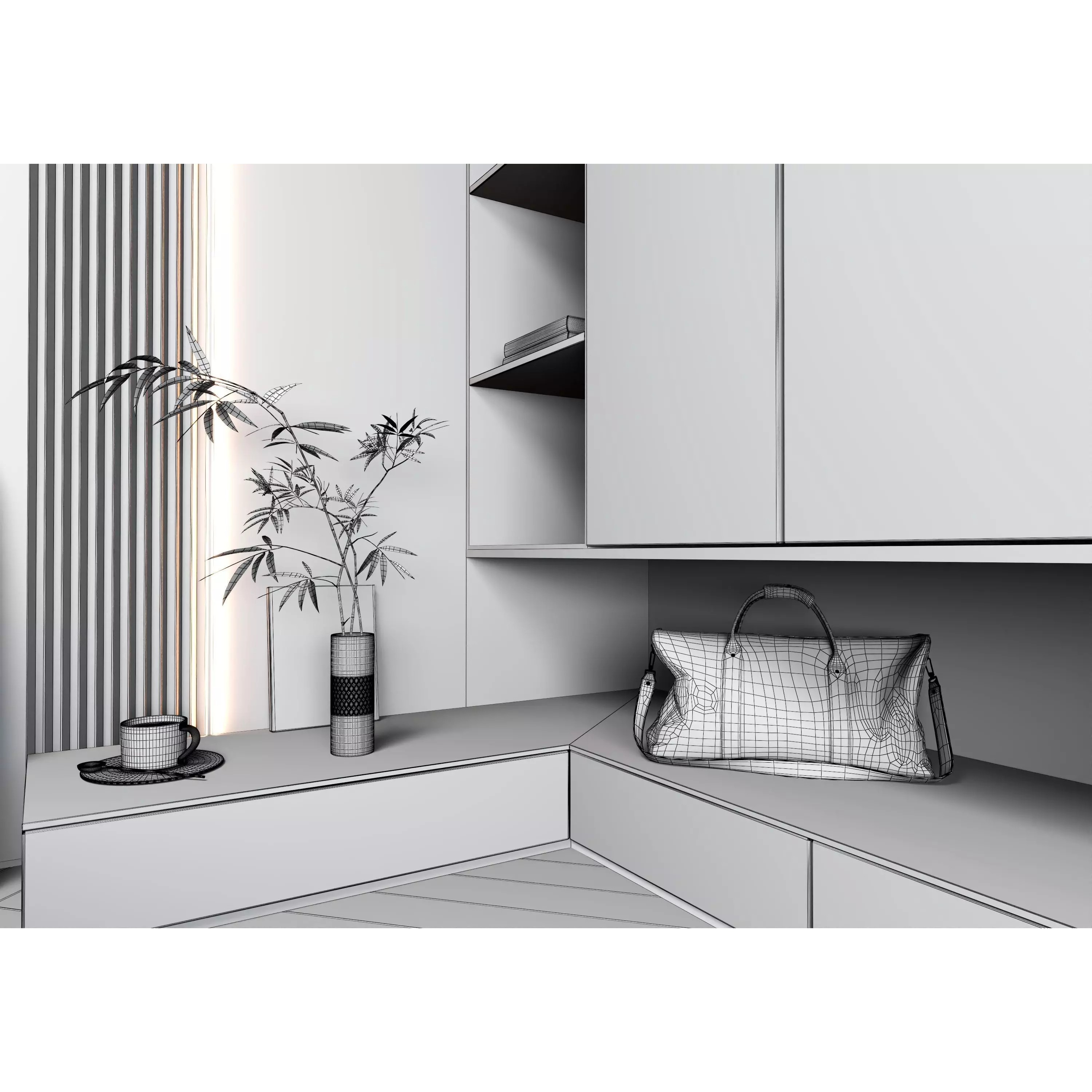 Bedroom Interior 07 - Modern 3D Model - View 15