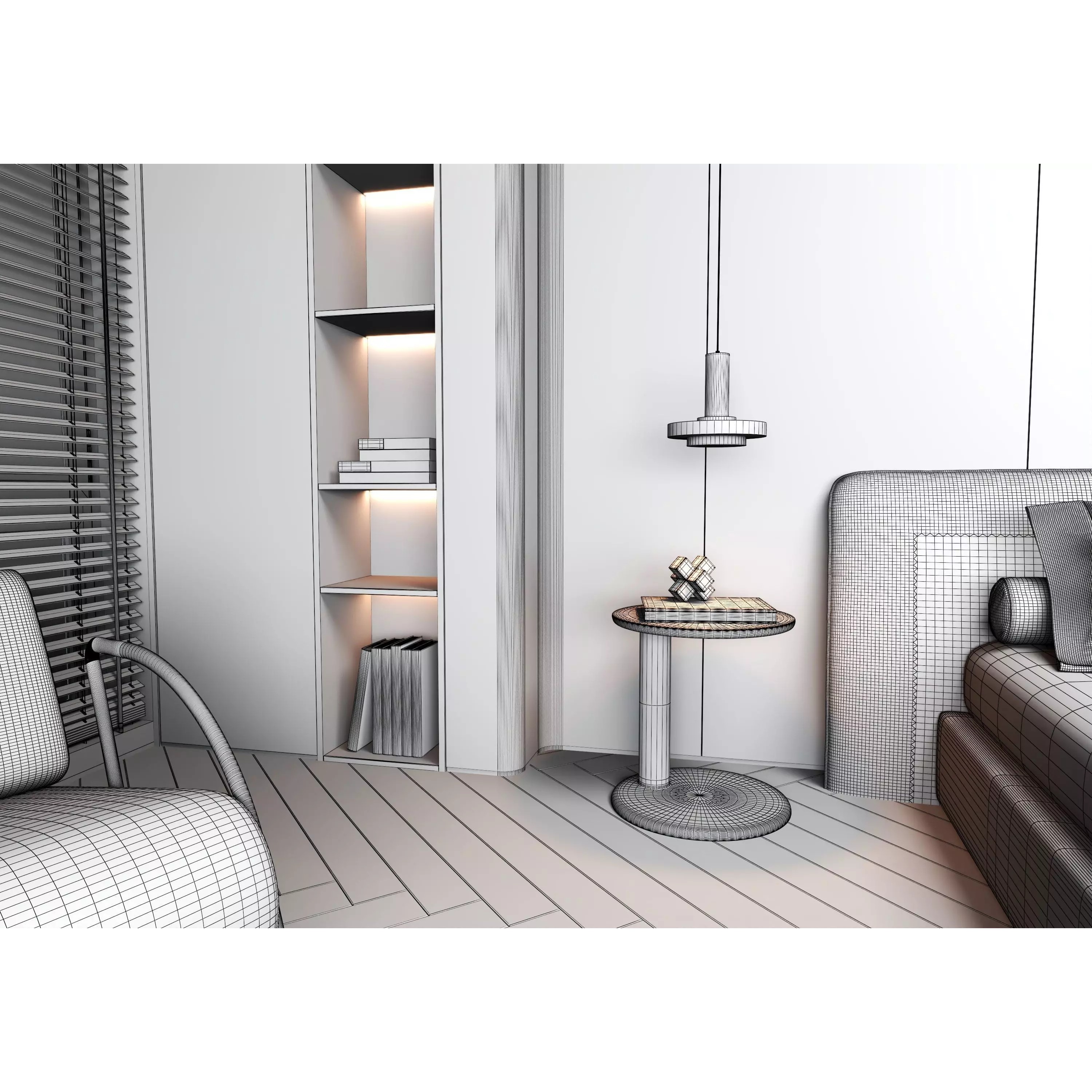 Bedroom Interior 07 - Modern 3D Model - View 19