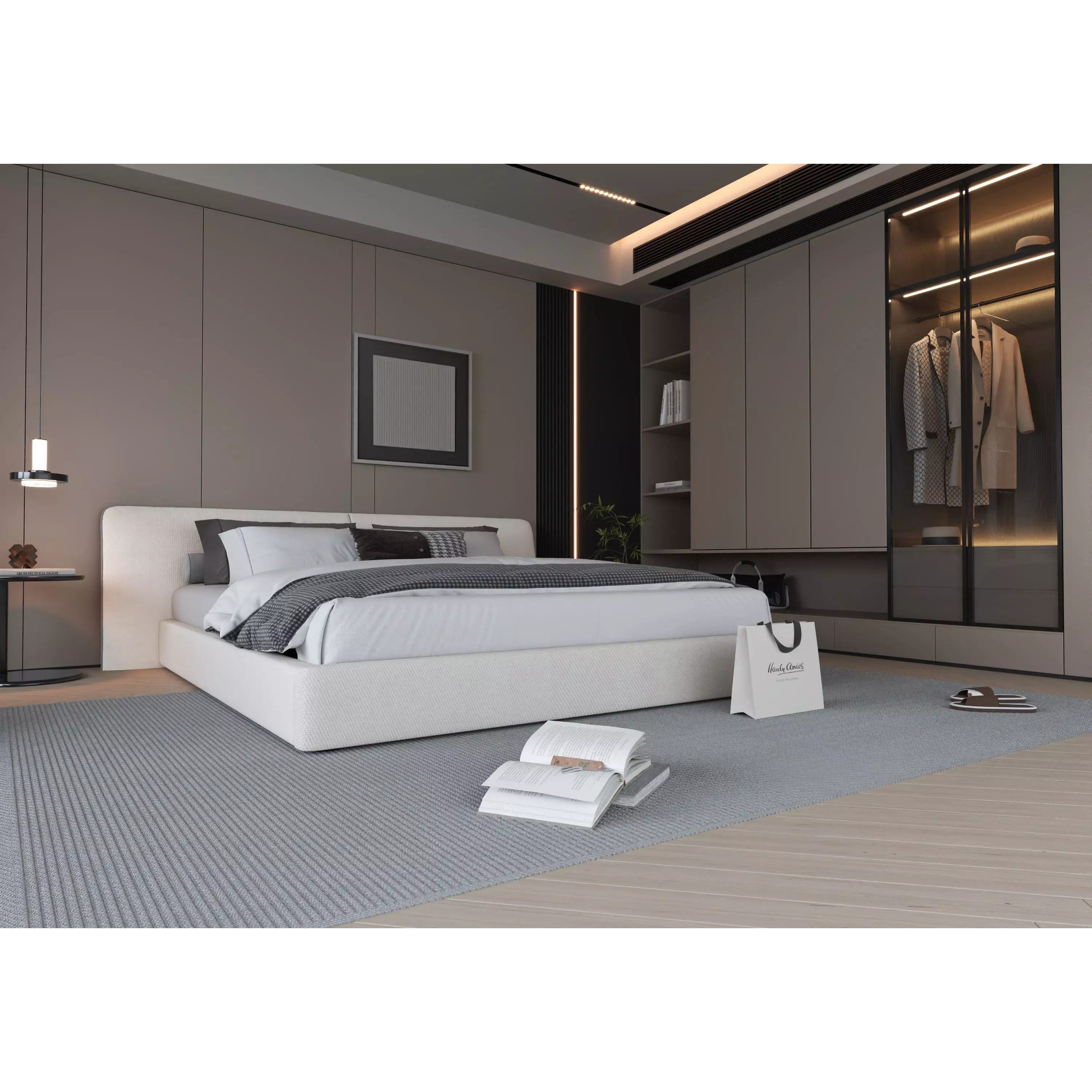Bedroom Interior 07 - Modern 3D Model - View 4