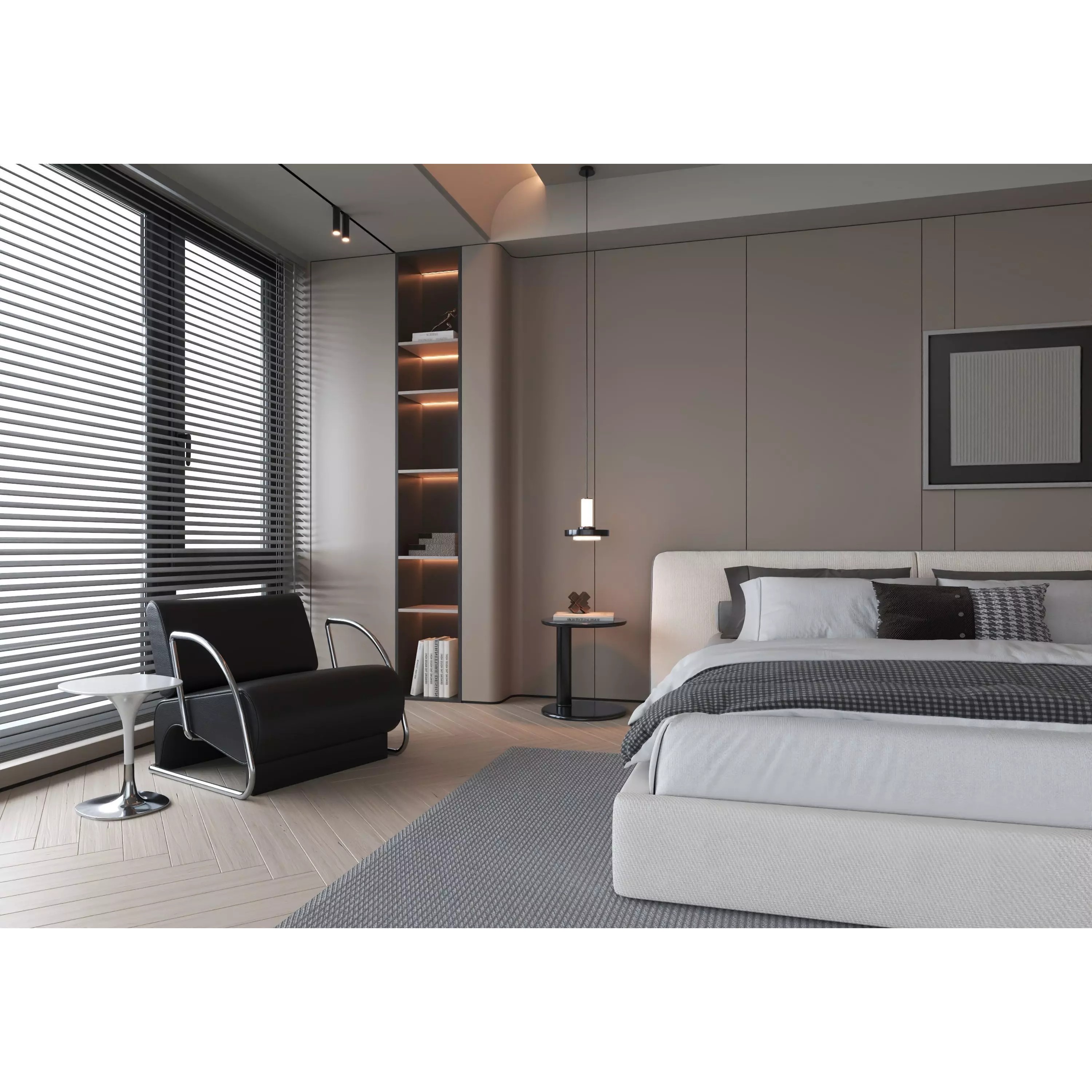 Bedroom Interior 07 - Modern 3D Model - View 5