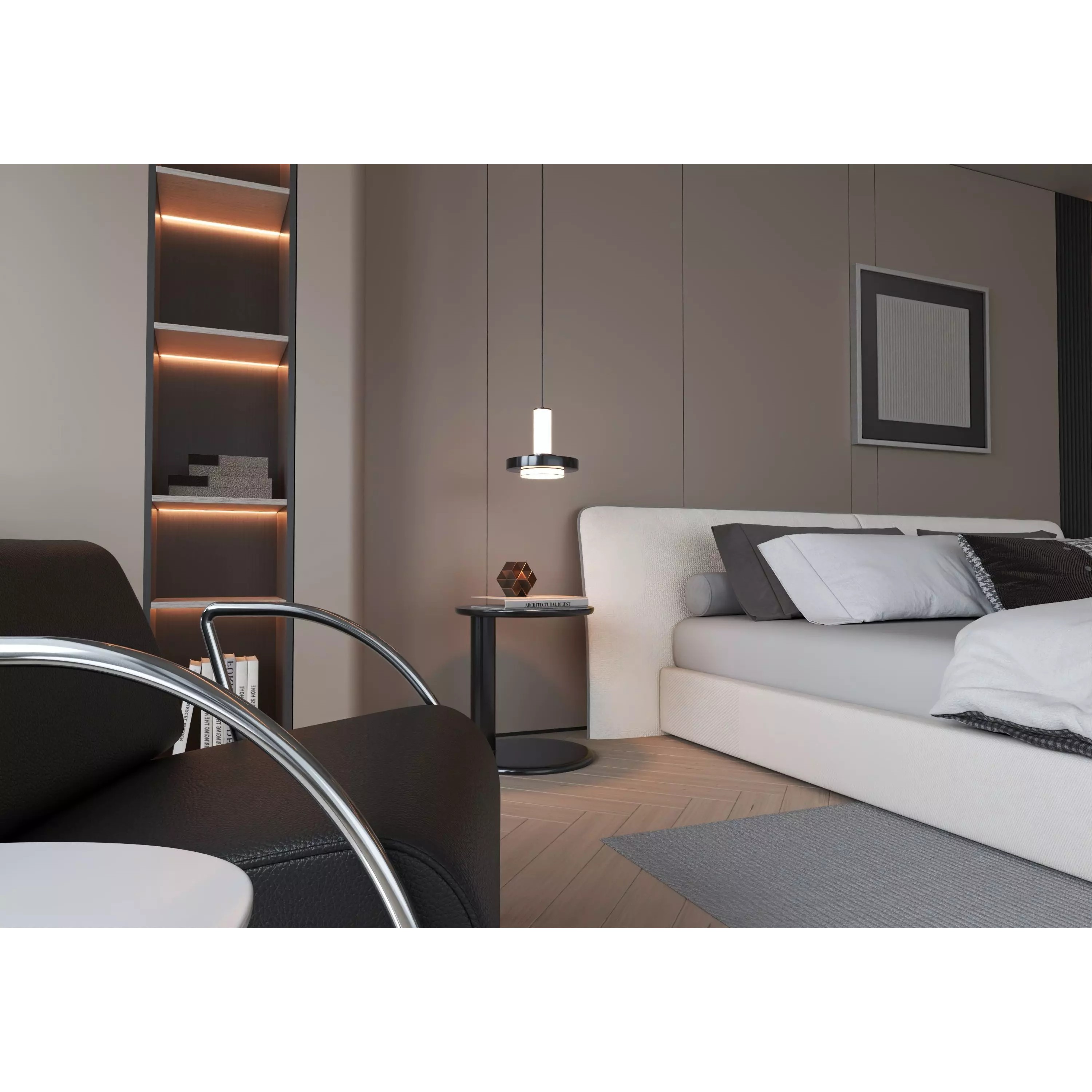 Bedroom Interior 07 - Modern 3D Model - View 7