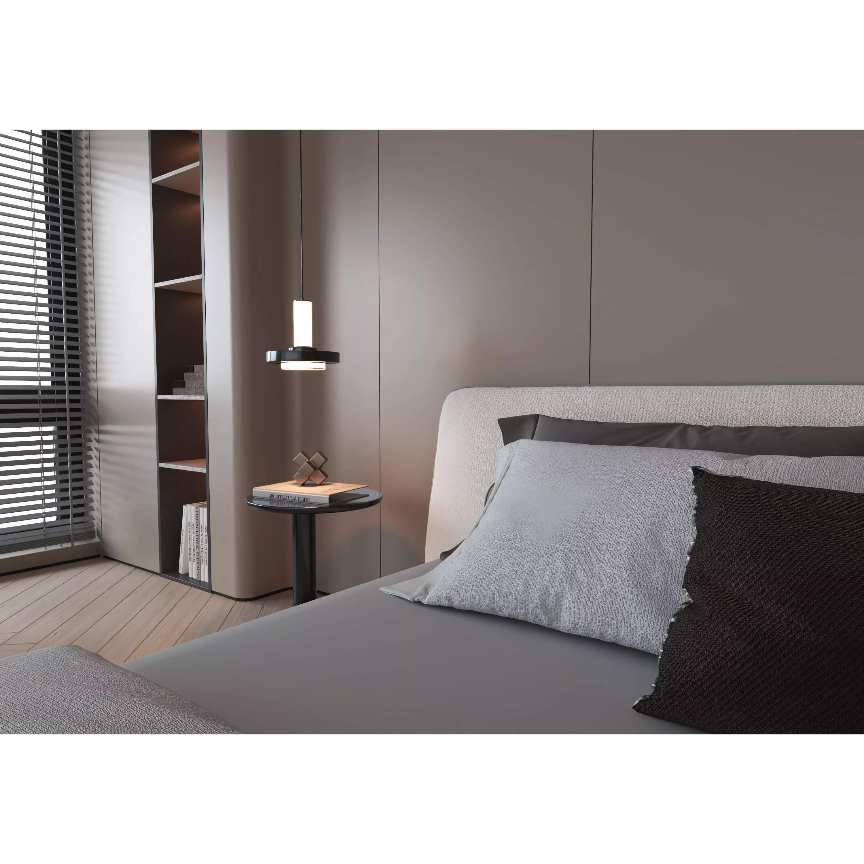 Bedroom Interior 07 - Modern 3D Model - View 8